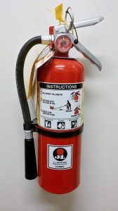 Use a fire extinguisher