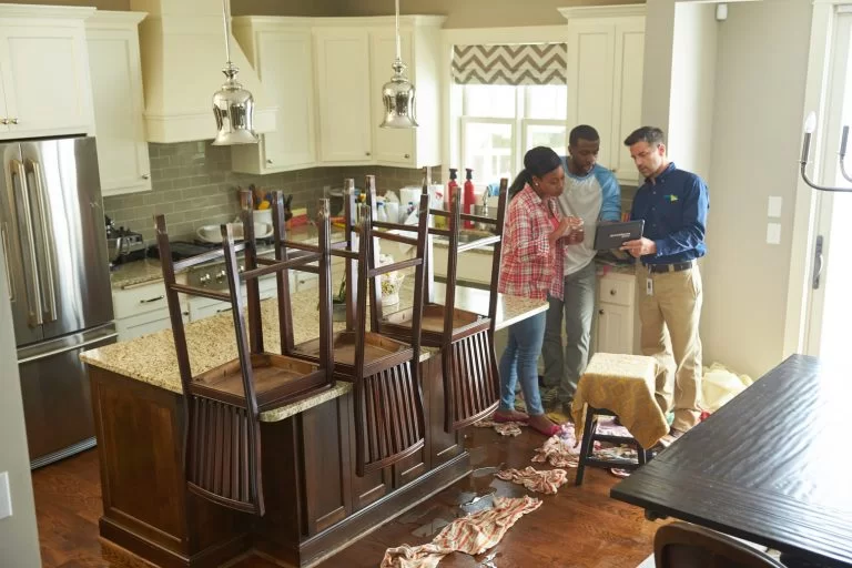 Basement water cleanup in Yorkville home