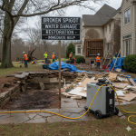 Broken Spigot Water Damage Restoration – Des Plaines, IL